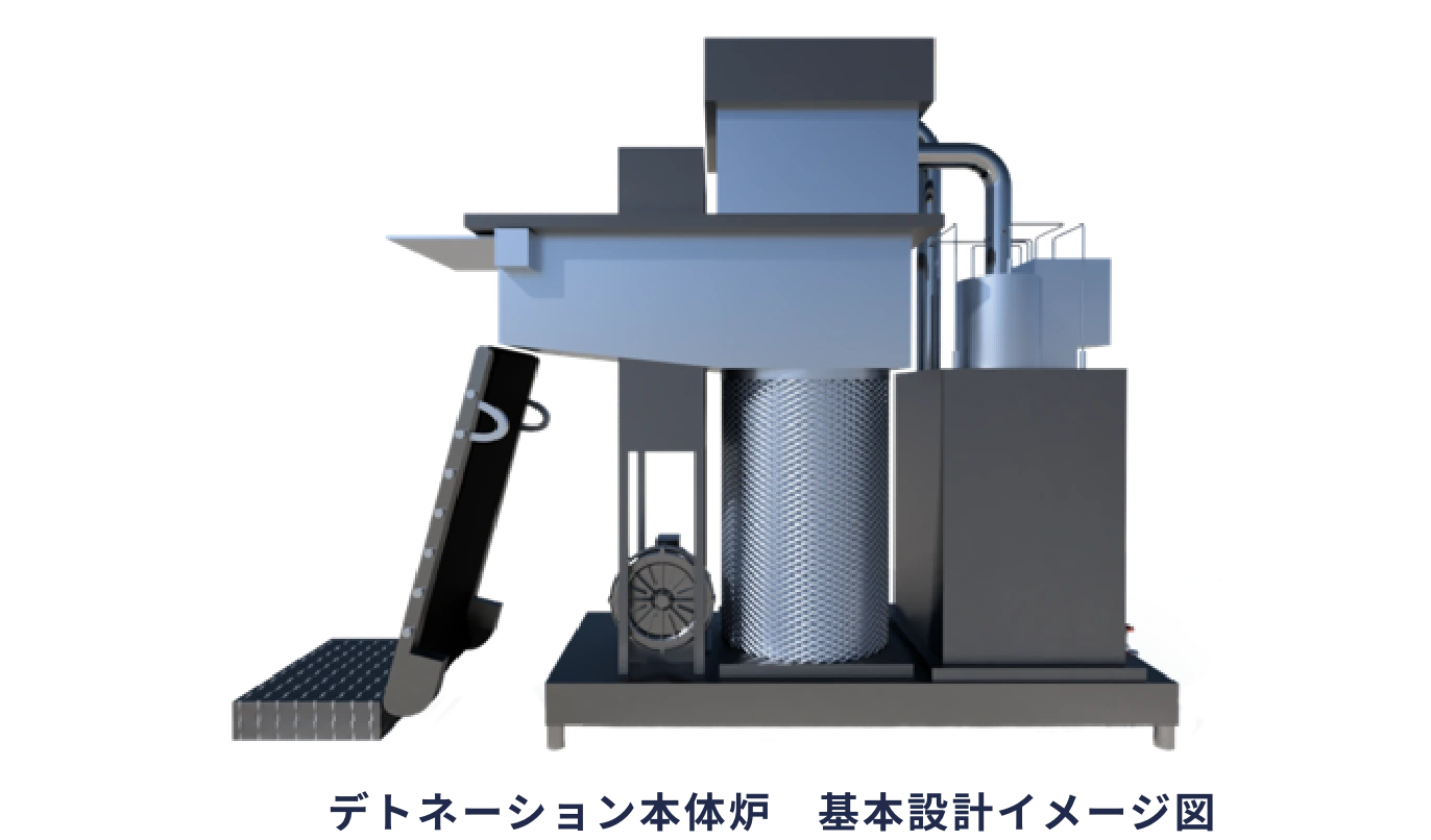 デトネーション本体炉　基本設計イメージ図