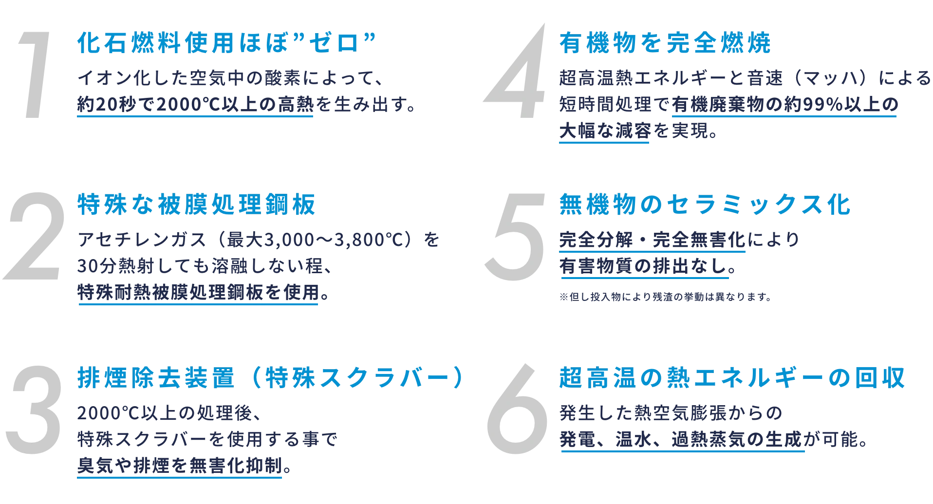 環境負荷の少ない未来型サーマルリサイクル3.0による５つのメリット